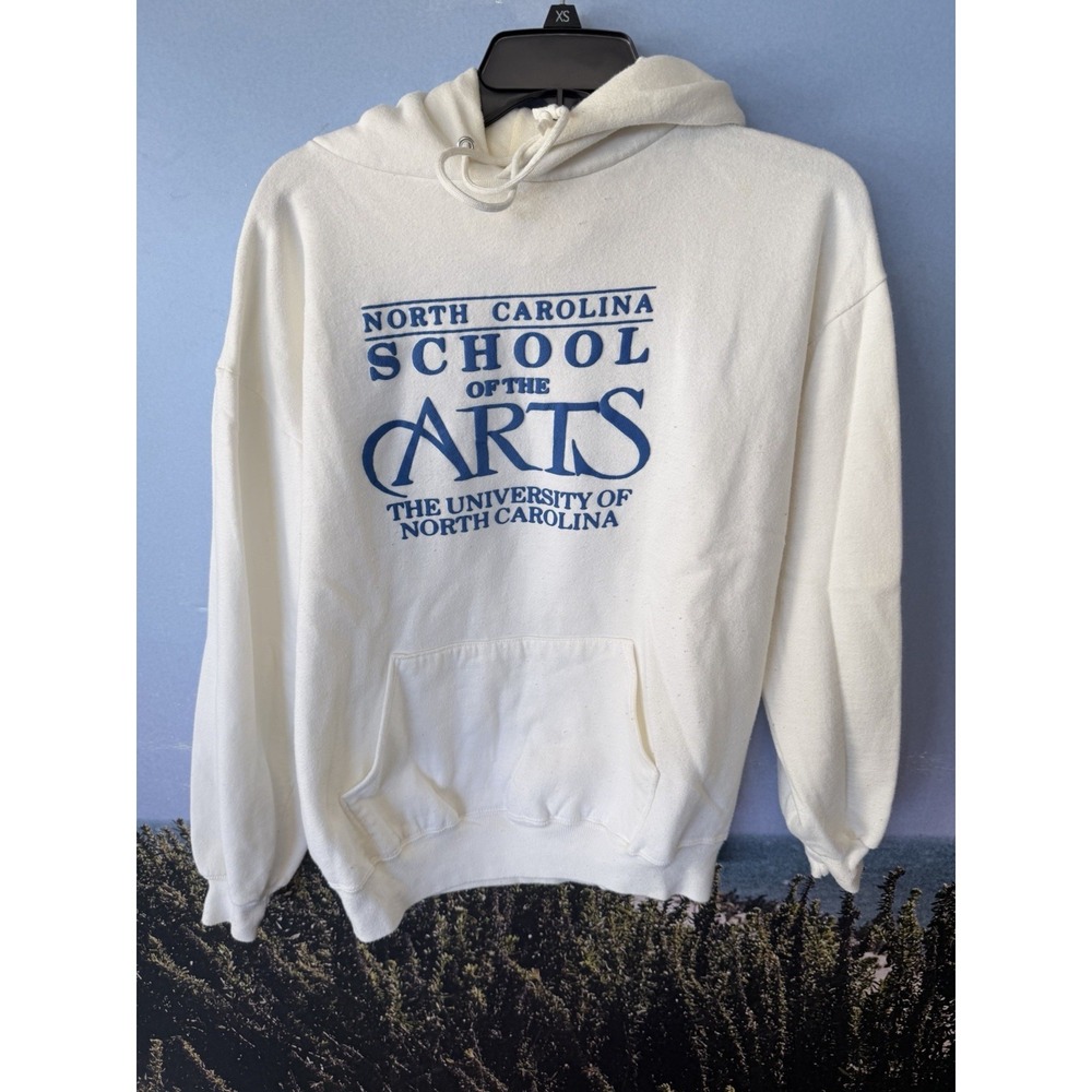 Vintage North Carolina School Of Arts RARE 1990s Jerzees‎ Hoodie Puff Print